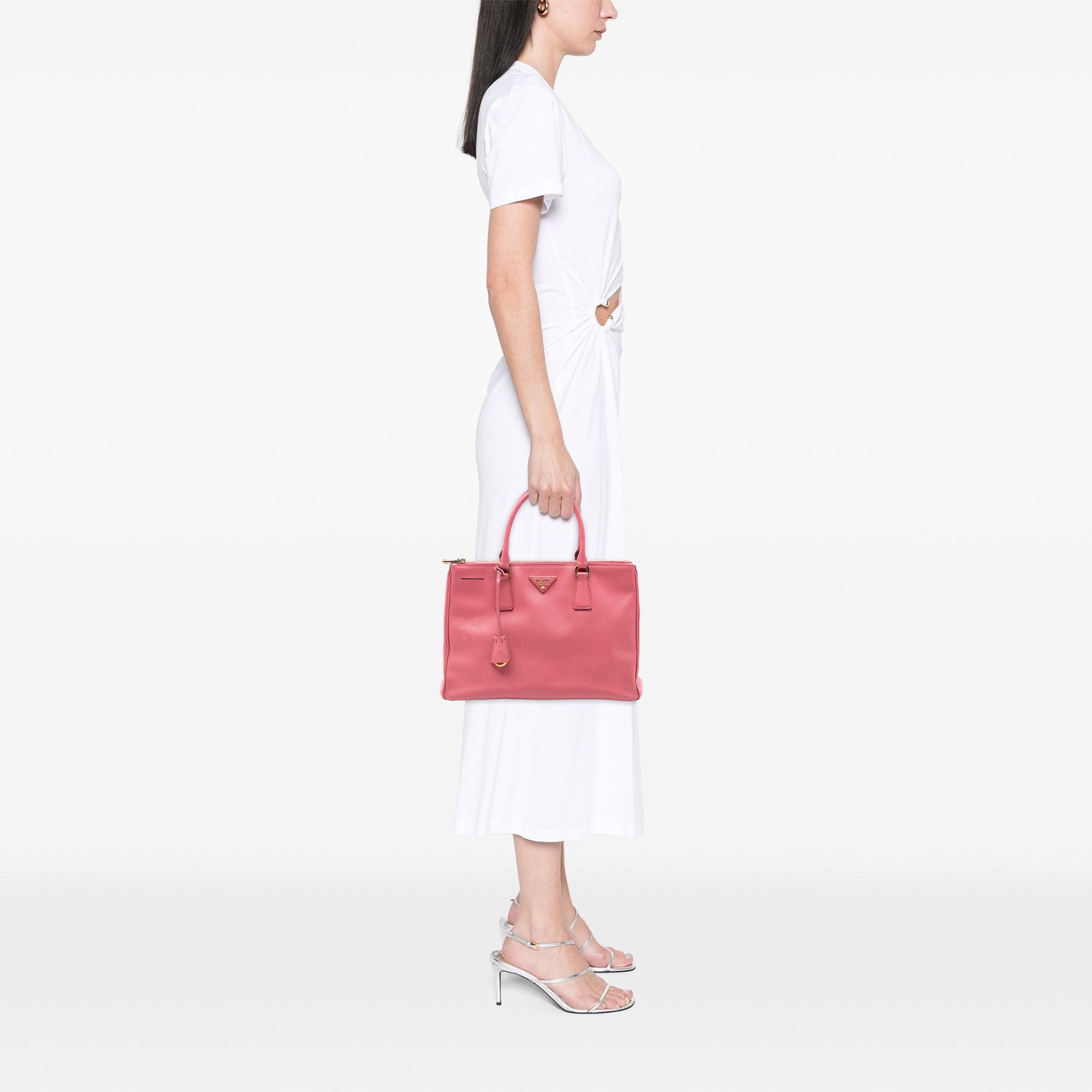 Prada Medium Saffiano Lux Galleria Double Zip Satchel Size ONE SIZE - 6 Thumbnail