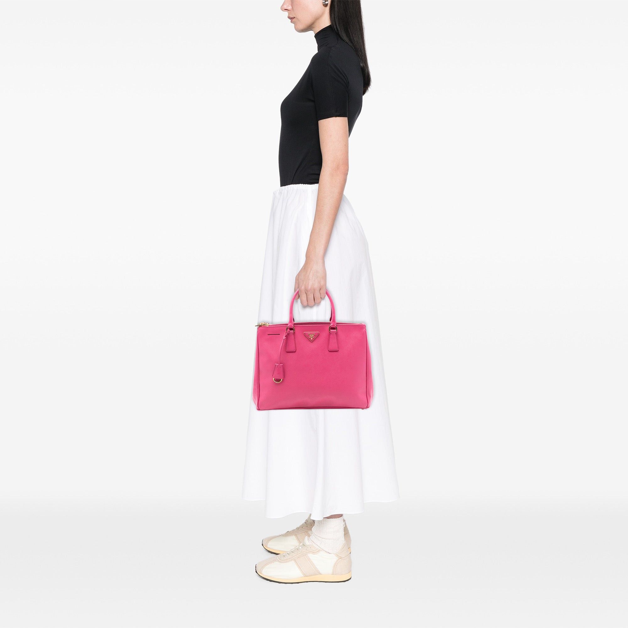 Prada Medium Saffiano Lux Galleria Double Zip Satchel Size ONE SIZE - 6 Thumbnail
