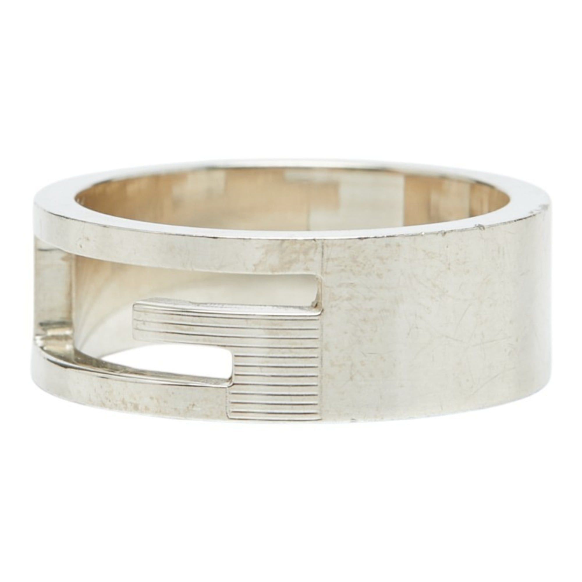 Gucci Gucci Branded G Cutout Open Wide Ring #19 Silver SV925 Women's GUCCI Size ONE SIZE - 2 Thumbnail
