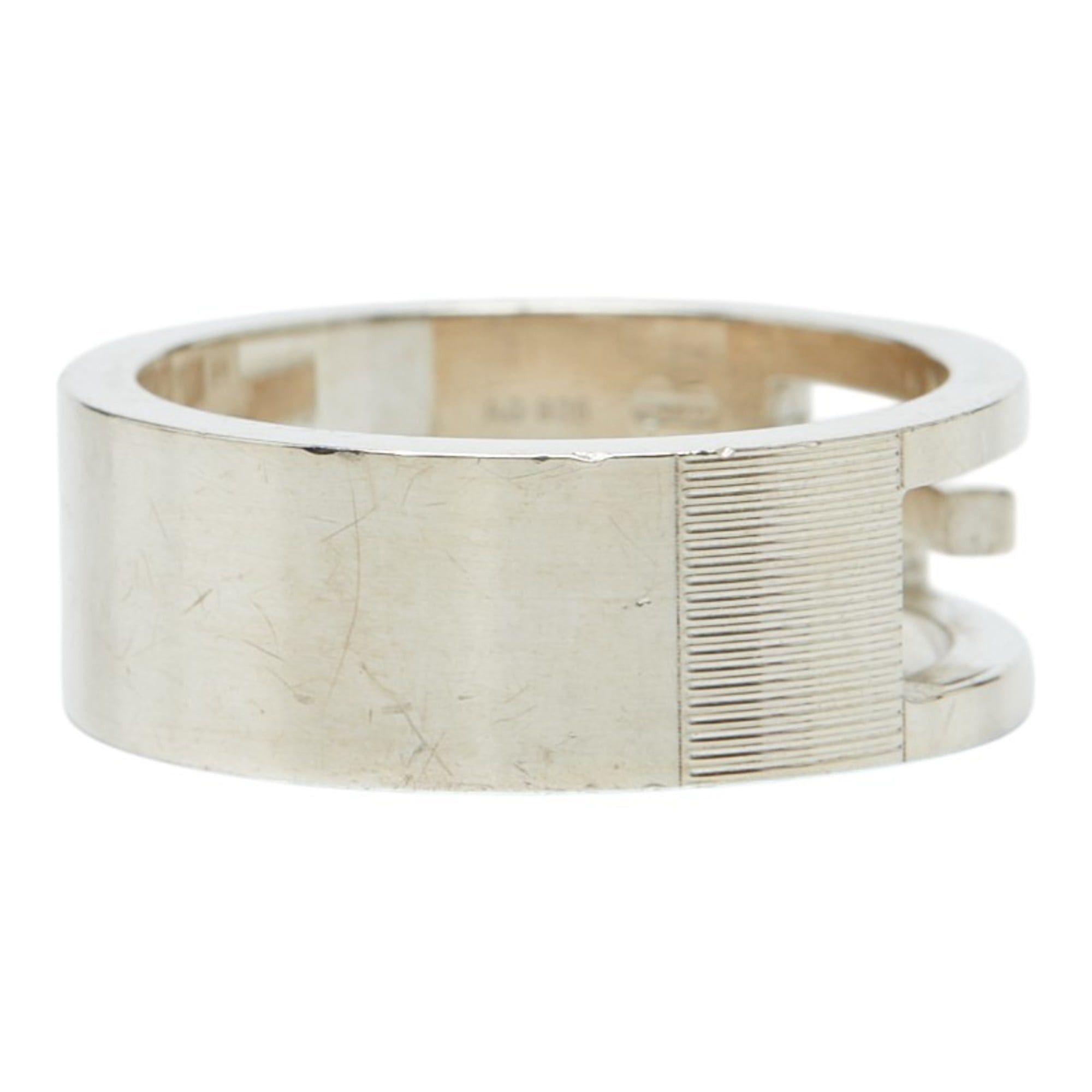Gucci Gucci Branded G Cutout Open Wide Ring #19 Silver SV925 Women's GUCCI Size ONE SIZE - 4 Thumbnail