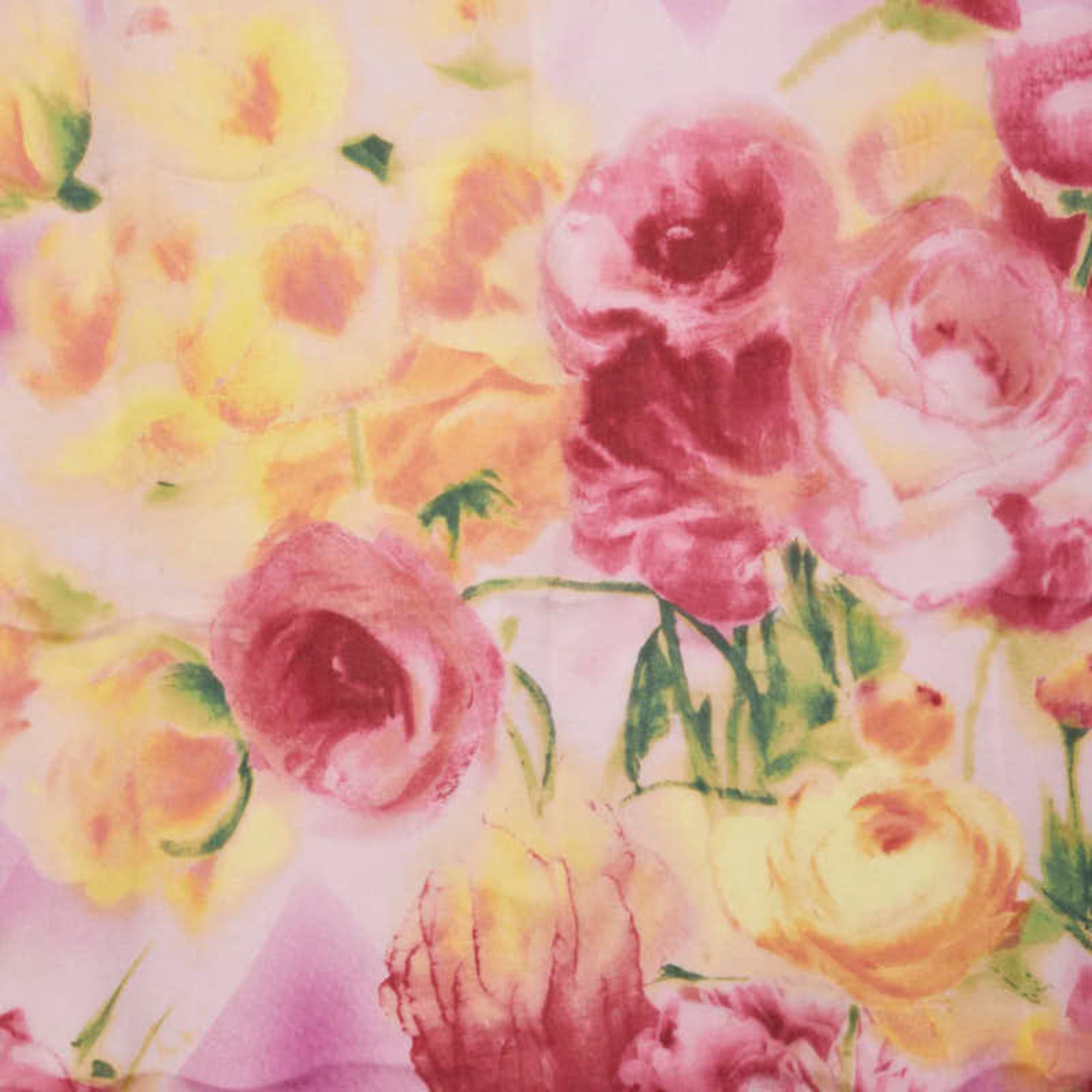 Dior Christian Dior Dior floral print scarf/muffler, purple, multicolor, silk, women's. Size ONE SIZE - 2 Thumbnail