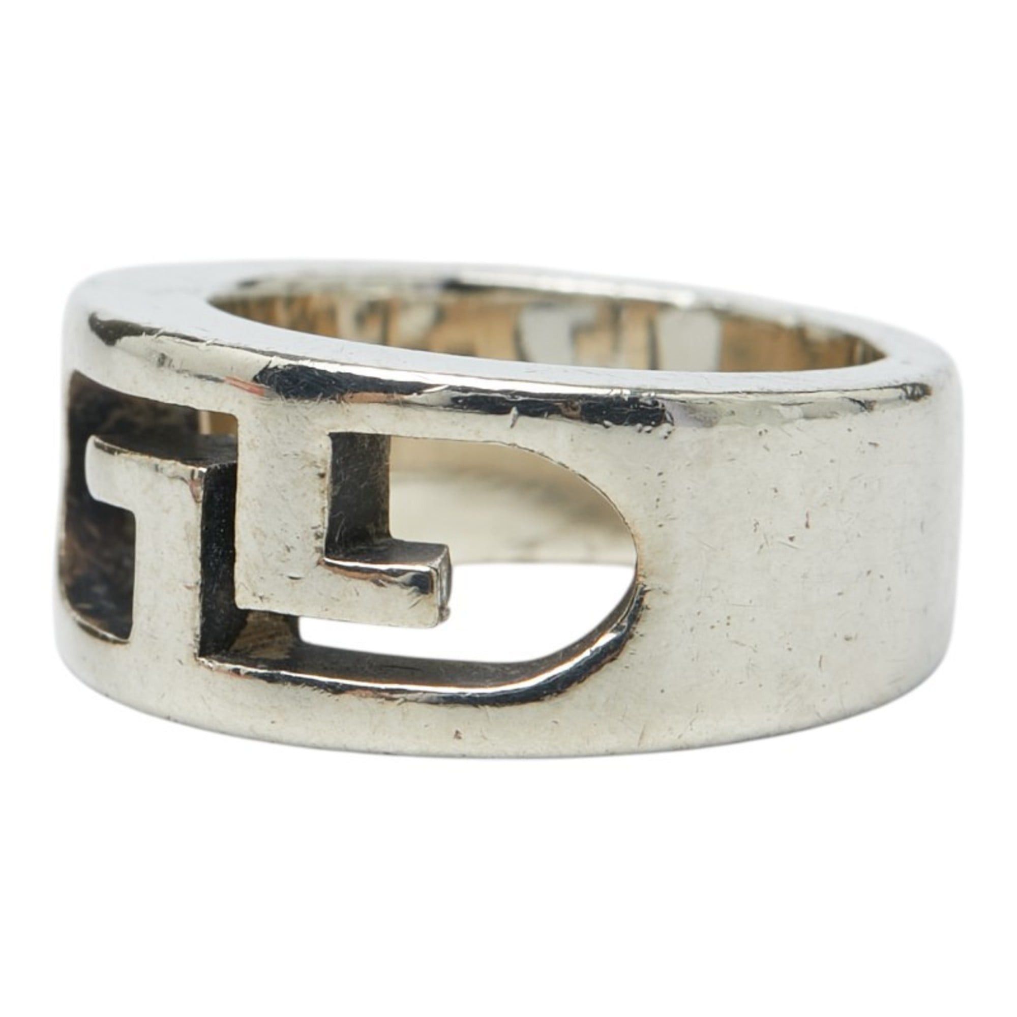 Gucci Gucci Double G Logo Ring, Size #7, Silver (SV925), Women's GUCCI Size ONE SIZE - 2 Thumbnail