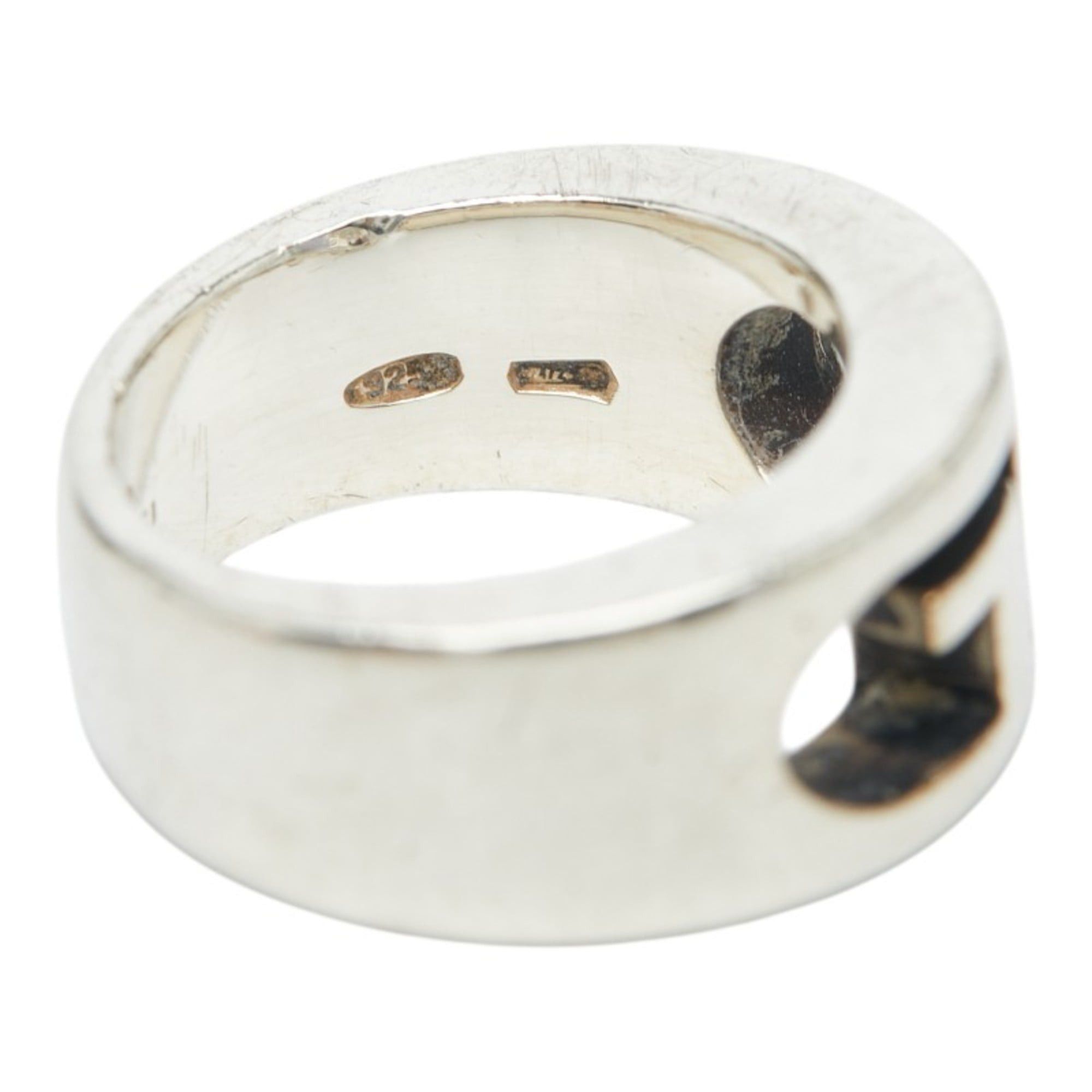 Gucci Gucci Double G Logo Ring, Size #7, Silver (SV925), Women's GUCCI Size ONE SIZE - 6 Thumbnail