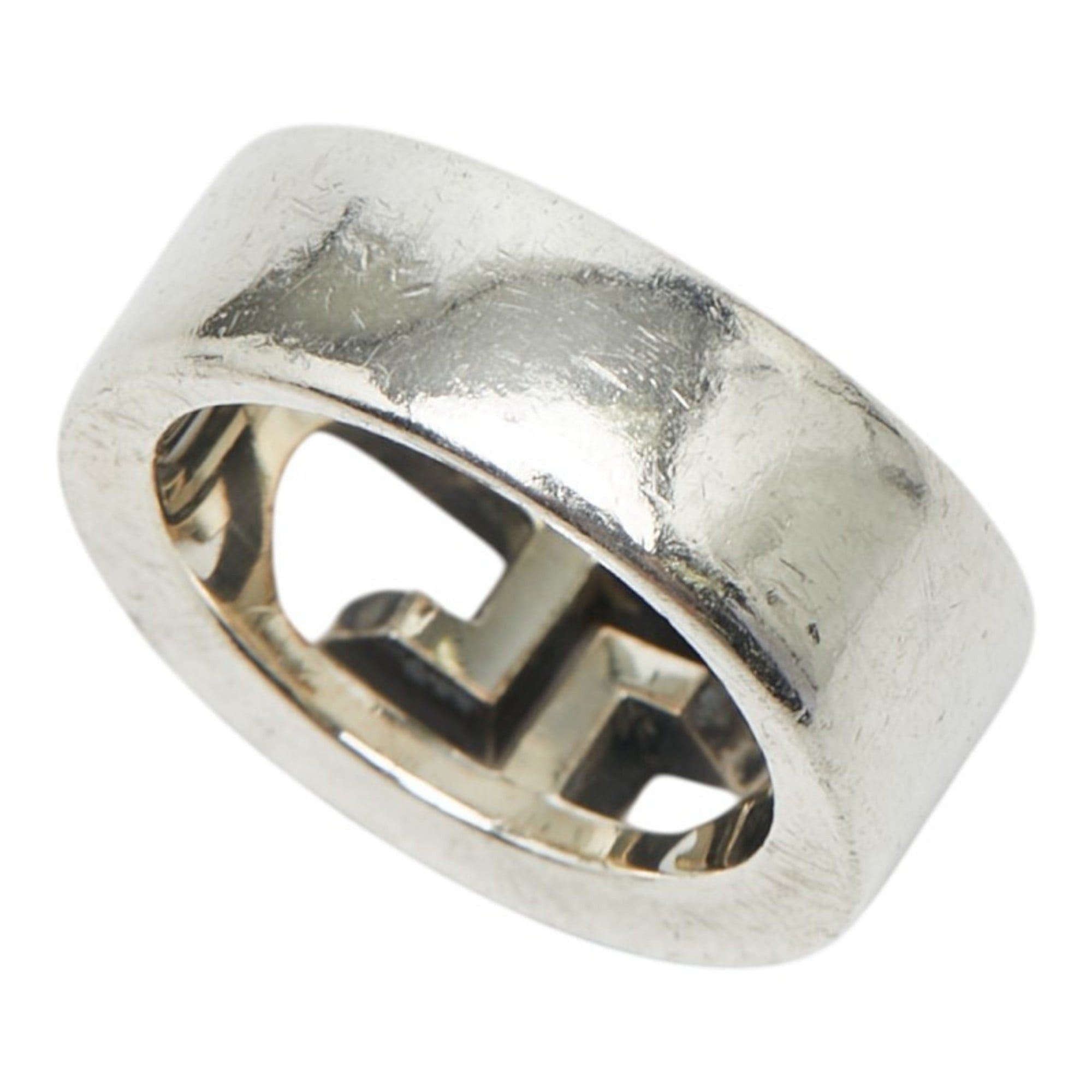 Gucci Gucci Double G Logo Ring, Size #7, Silver (SV925), Women's GUCCI Size ONE SIZE - 5 Thumbnail