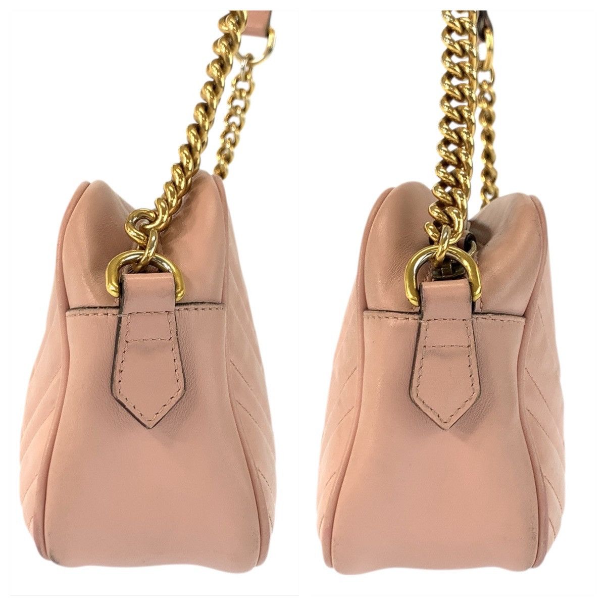 Gucci Gucci Gucci GG Marmont Leather Shoulder Bag Leather Shoulder Bag 447632 DUTY FREE for USA Size ONE SIZE - 8 Thumbnail