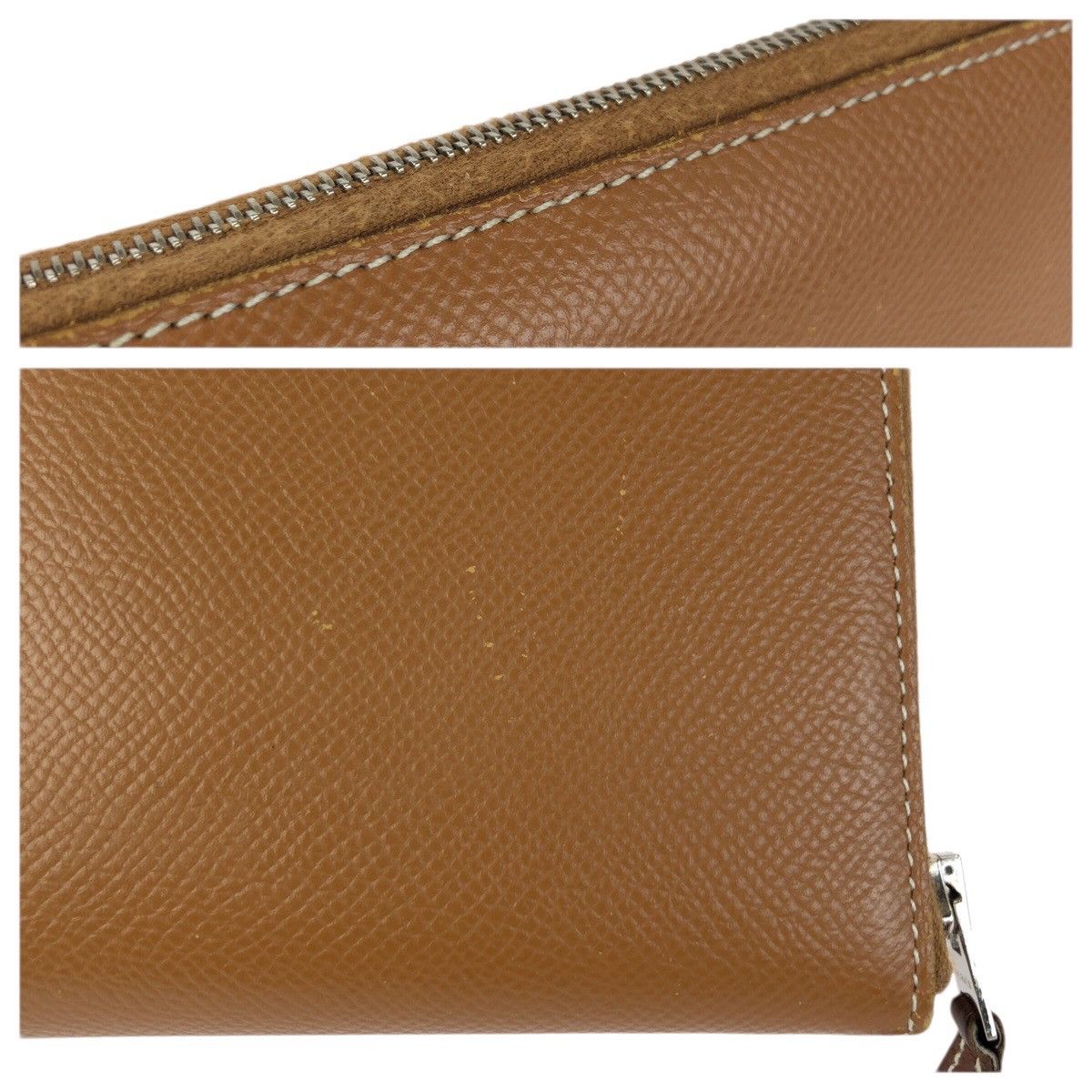 Hermes Hermes Hermes Azap Long Silk In Calfskin Long Wallet Leather Long Wallet Y DUTY FREE for USA Size ONE SIZE - 7 Thumbnail