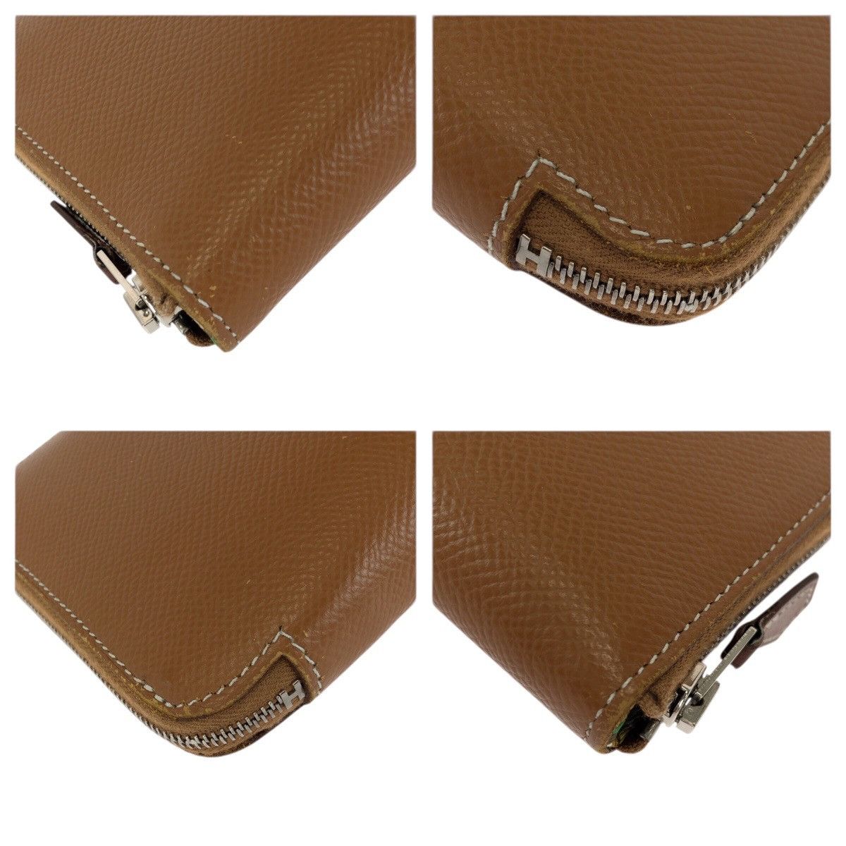Hermes Hermes Hermes Azap Long Silk In Calfskin Long Wallet Leather Long Wallet Y DUTY FREE for USA Size ONE SIZE - 4 Thumbnail