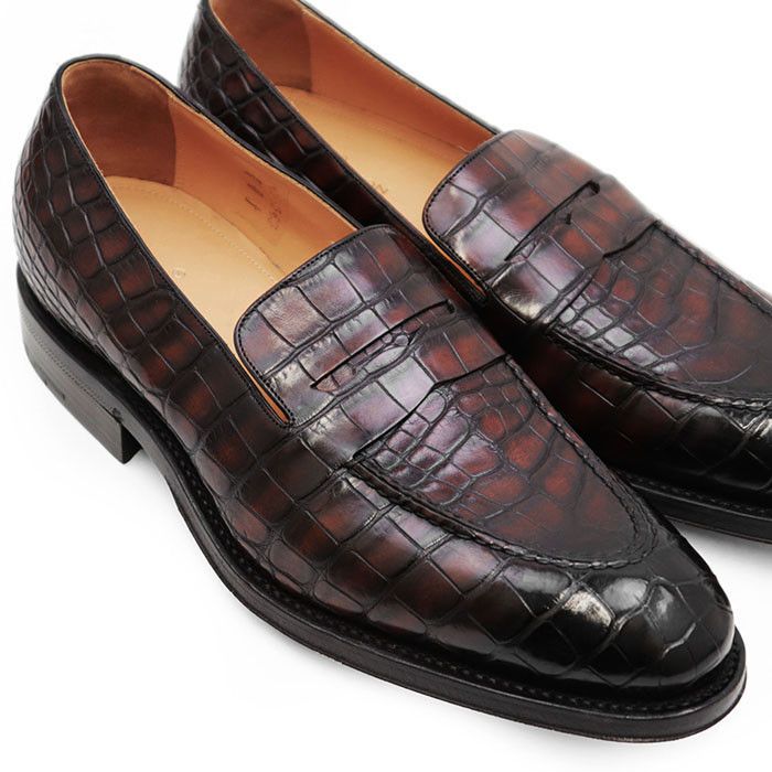Louis Vuitton Louis Vuitton Louis Vuitton Crocodile Loafers Leather Shoes DUTY FREE for USA Size ONE SIZE - 13 Thumbnail
