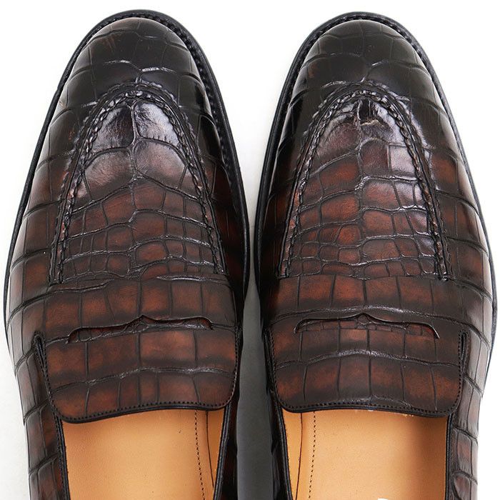Louis Vuitton Louis Vuitton Louis Vuitton Crocodile Loafers Leather Shoes DUTY FREE for USA Size ONE SIZE - 11 Thumbnail