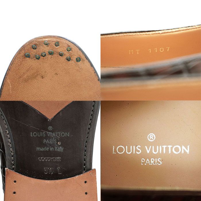 Louis Vuitton Louis Vuitton Louis Vuitton Crocodile Loafers Leather Shoes DUTY FREE for USA Size ONE SIZE - 10 Thumbnail