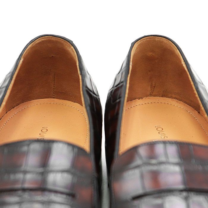 Louis Vuitton Louis Vuitton Louis Vuitton Crocodile Loafers Leather Shoes DUTY FREE for USA Size ONE SIZE - 8 Thumbnail