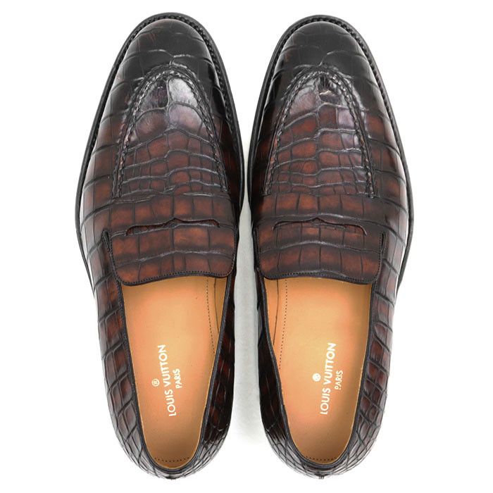 Louis Vuitton Louis Vuitton Louis Vuitton Crocodile Loafers Leather Shoes DUTY FREE for USA Size ONE SIZE - 7 Thumbnail