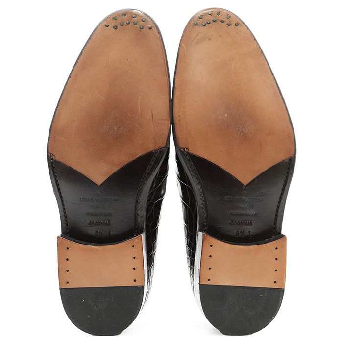 Louis Vuitton Louis Vuitton Louis Vuitton Crocodile Loafers Leather Shoes DUTY FREE for USA Size ONE SIZE - 9 Thumbnail