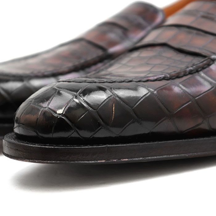 Louis Vuitton Louis Vuitton Louis Vuitton Crocodile Loafers Leather Shoes DUTY FREE for USA Size ONE SIZE - 3 Thumbnail