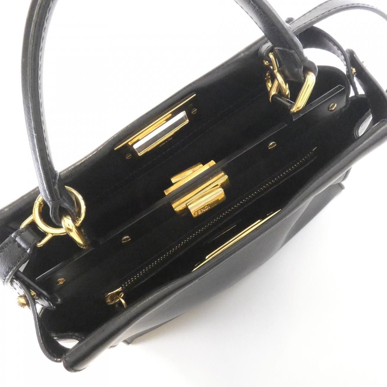 Fendi Fendi Fendi Peekaboo Calf Leather Handbag Leather Handbag 8BN2903ZN DUTY FREE for USA Size ONE SIZE - 8 Thumbnail