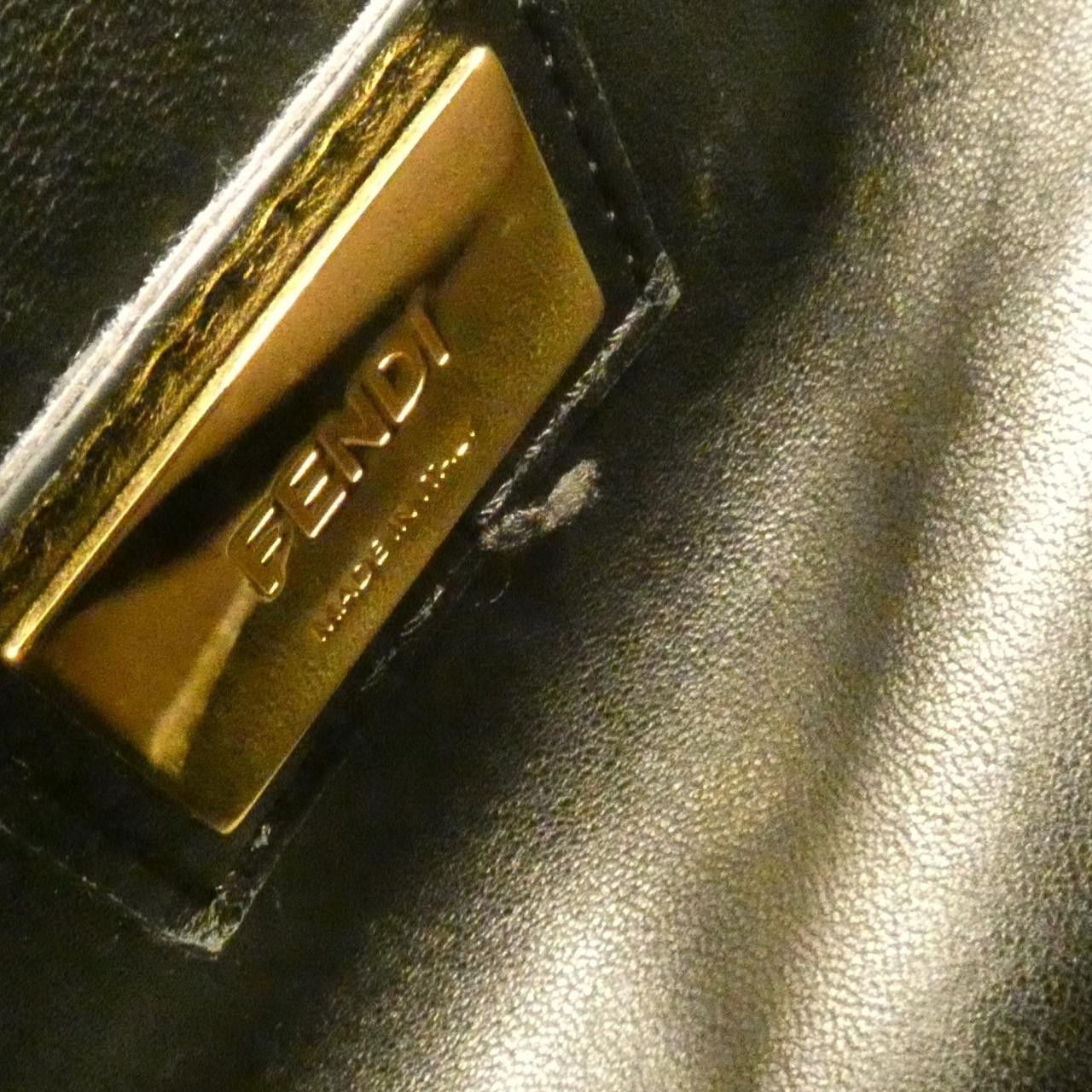 Fendi Fendi Fendi Peekaboo Calf Leather Handbag Leather Handbag 8BN2903ZN DUTY FREE for USA Size ONE SIZE - 9 Thumbnail