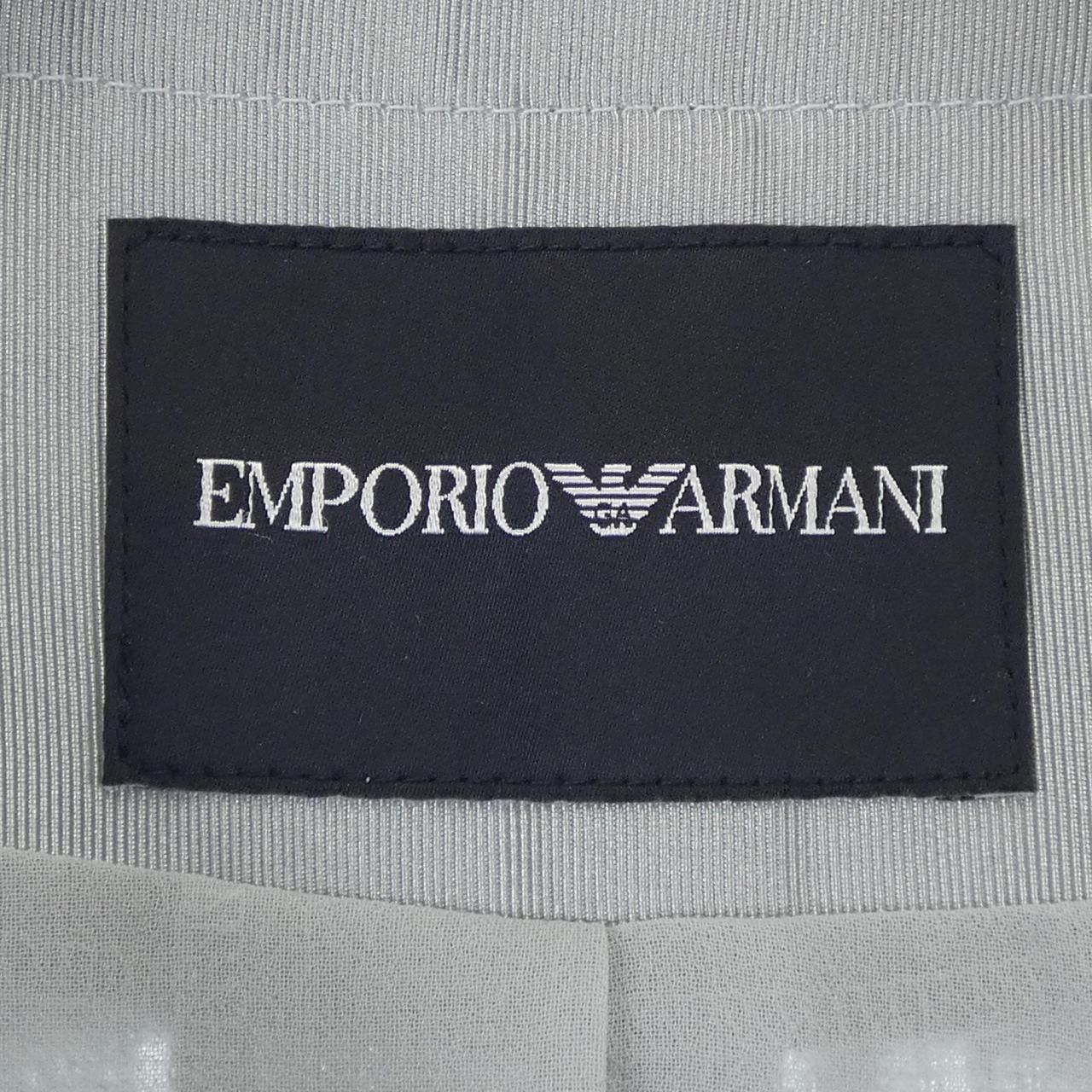 Emporio Armani Emporio Armani Emporio Armani Collarless Jacket Textile Outerwear DUTY FREE for USA Size ONE SIZE - 4 Thumbnail