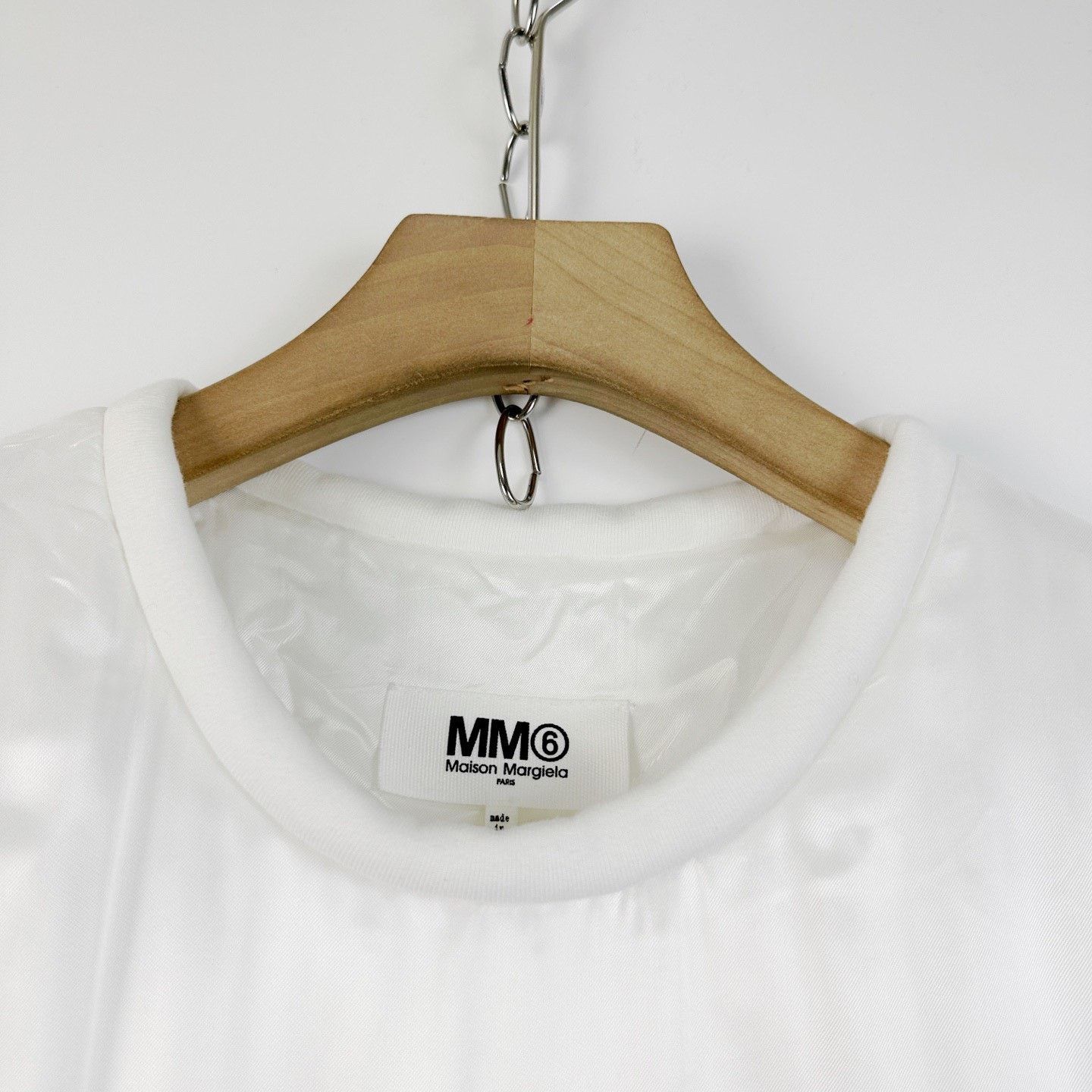 MM6 MM6 White Satin Short-Sleeve Top Size M / US 6-8 / IT 42-44 - 3 Thumbnail
