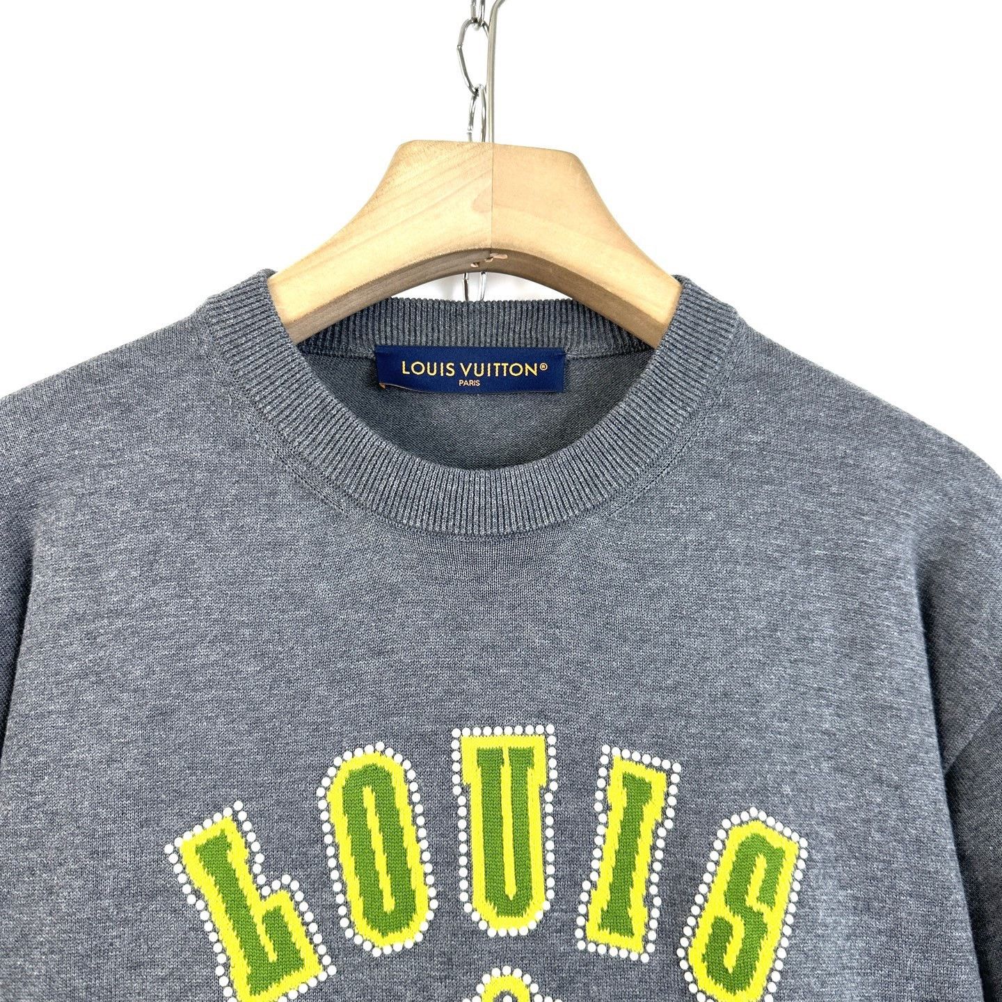 Louis Vuitton Louis Vuitton Gray Dog Paw Knit Tee Size US S / EU 44-46 / 1 - 3 Thumbnail