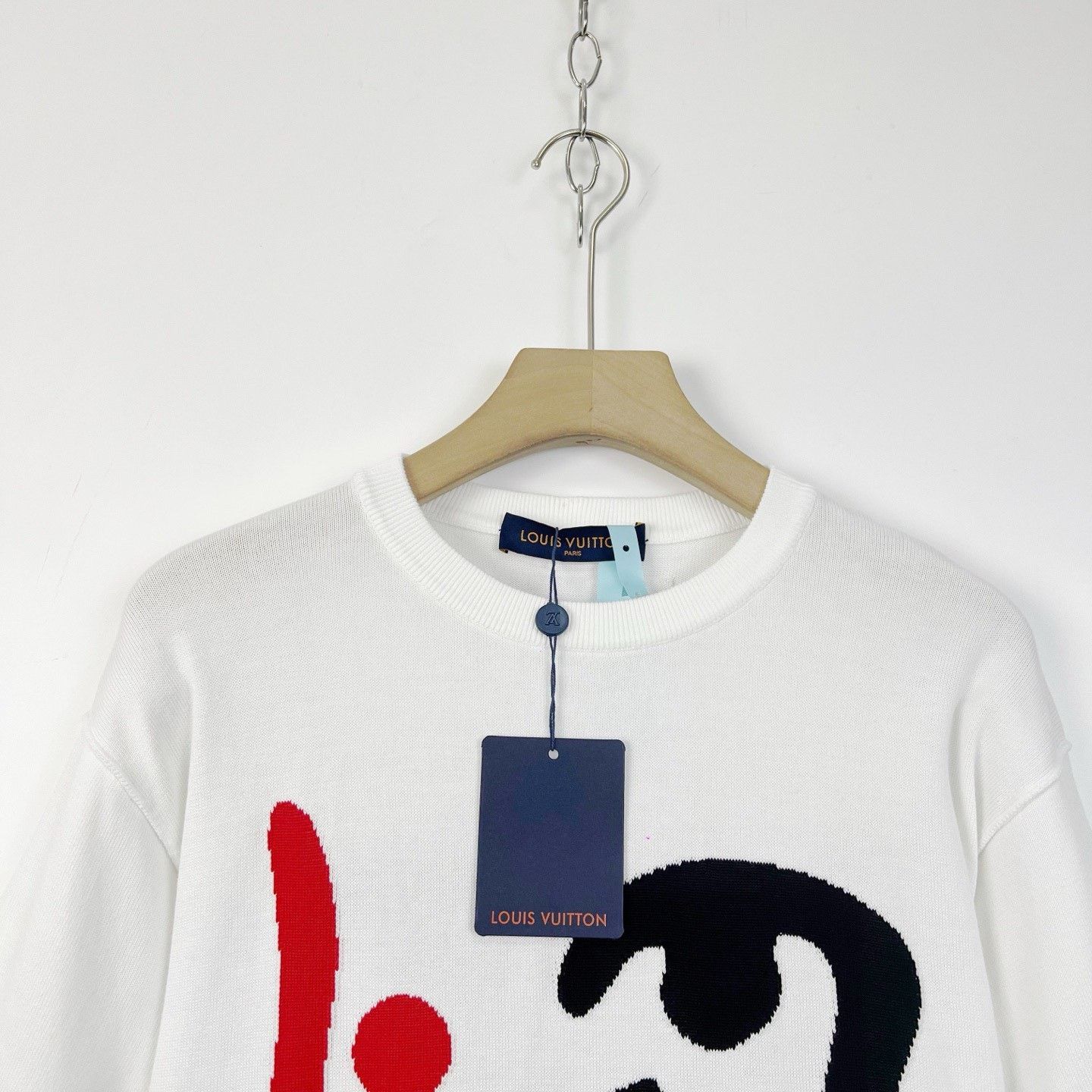 Louis Vuitton LV Face Pattern Knitted Short-Sleeve Size S / US 4 / IT 40 - 3 Thumbnail