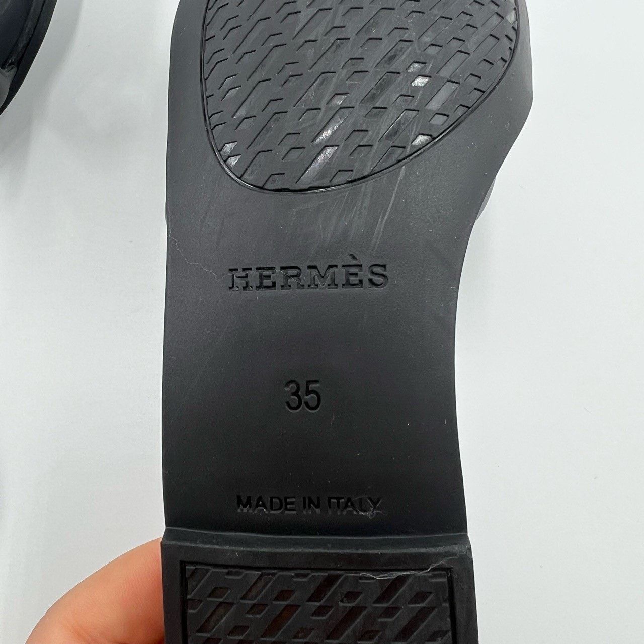 Hermes Hermes Black Pig Nose Slippers Size US 4 / IT 34 - 5 Thumbnail