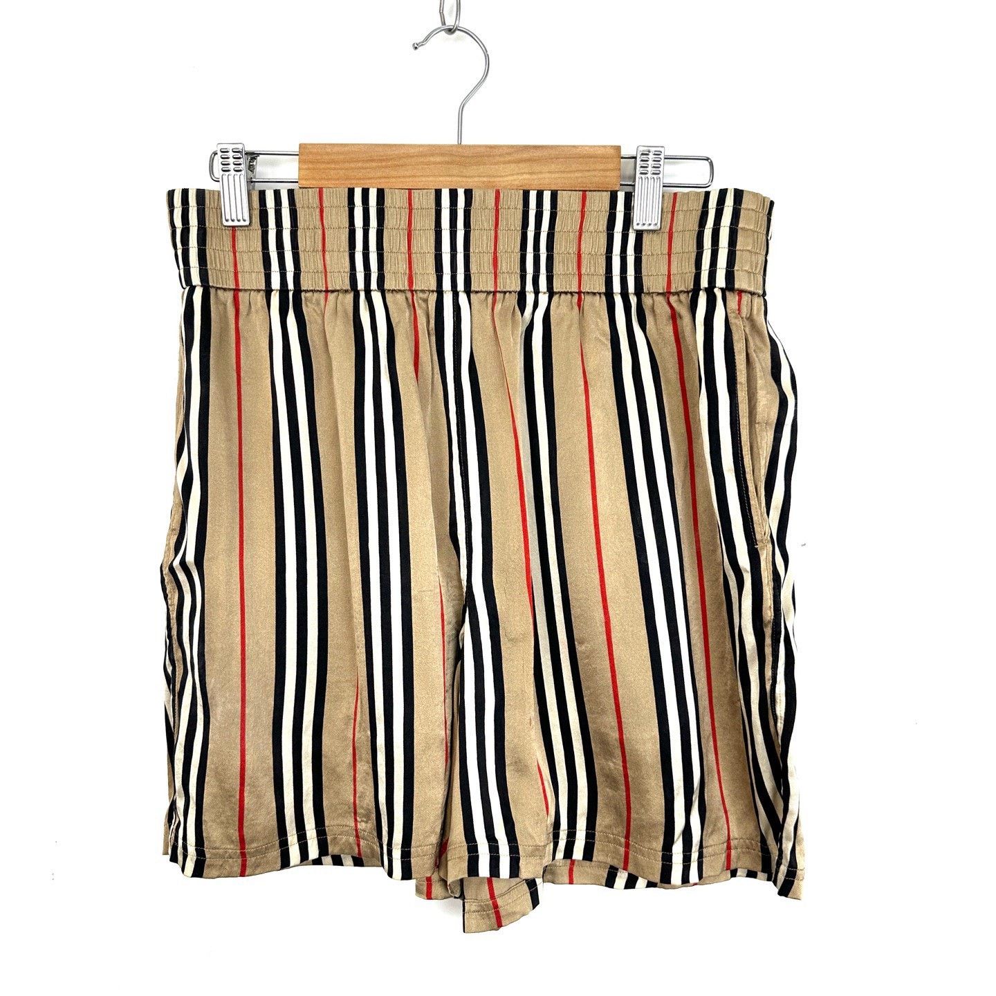 Burberry Burberry Striped Silk Casual Shorts Size 36" / US 14 / IT 50 - 2 Thumbnail