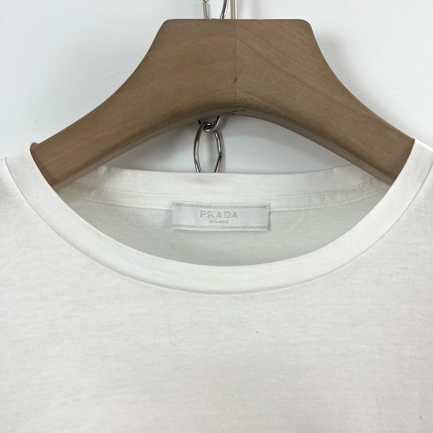 Prada Prada White Pocket Logo Casual T-Shirt Size US L / EU 52-54 / 3 - 3 Thumbnail