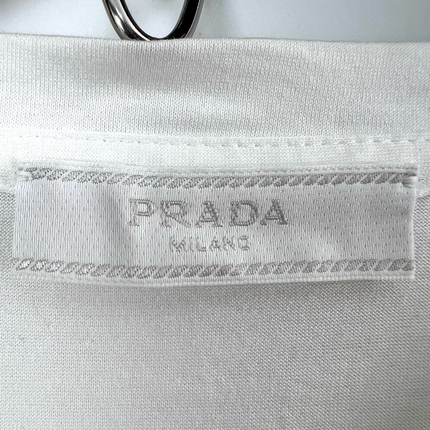 Prada Prada White Pocket Logo Casual T-Shirt Size US L / EU 52-54 / 3 - 4 Thumbnail