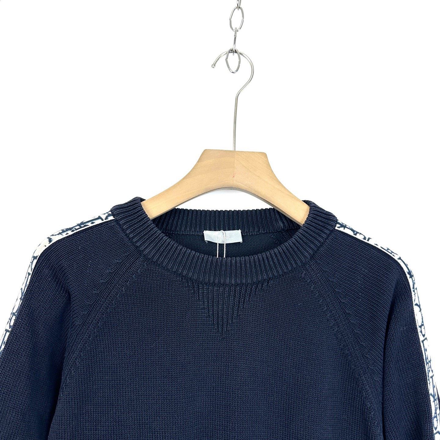 Dior Dior Black Side Panel Oblique Wool Knit Size S / US 4 / IT 40 - 3 Thumbnail