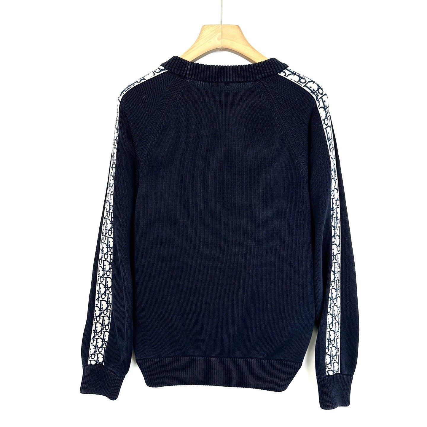 Dior Dior Black Side Panel Oblique Wool Knit Size S / US 4 / IT 40 - 2 Thumbnail