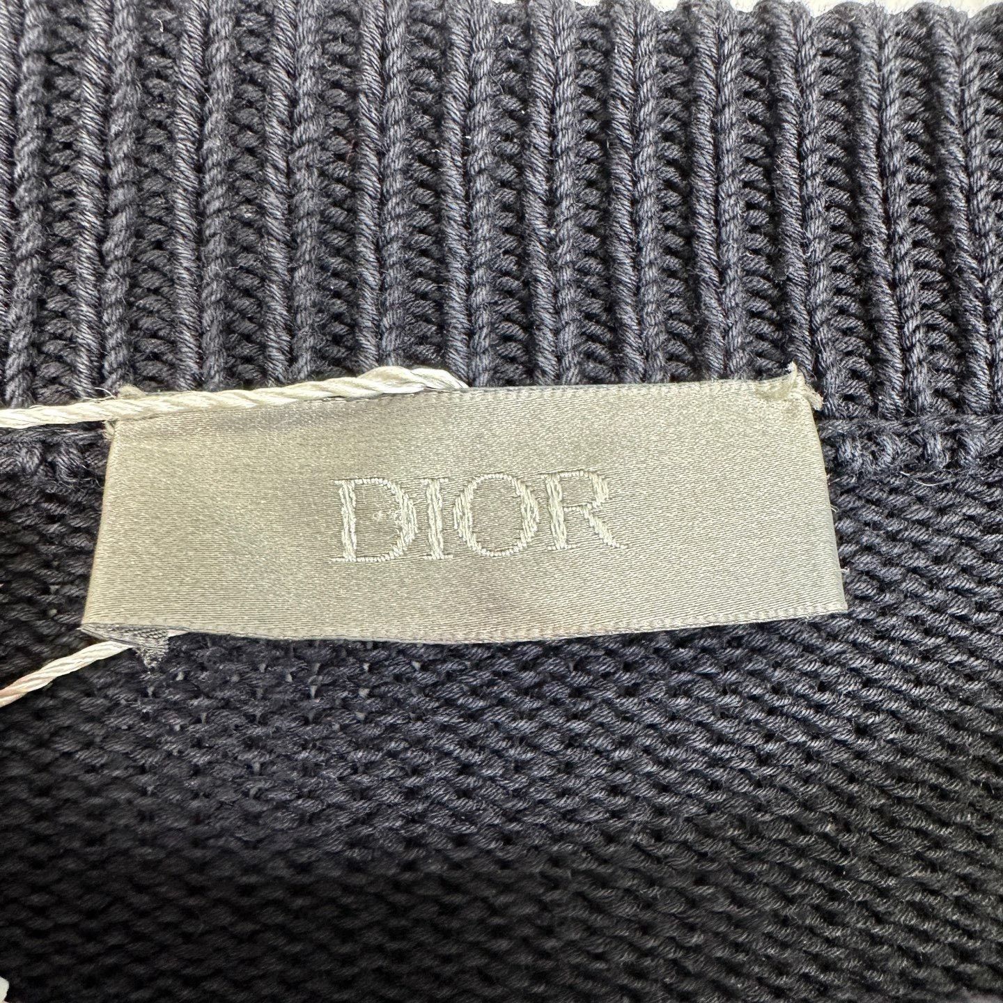 Dior Dior Black Side Panel Oblique Wool Knit Size S / US 4 / IT 40 - 4 Thumbnail