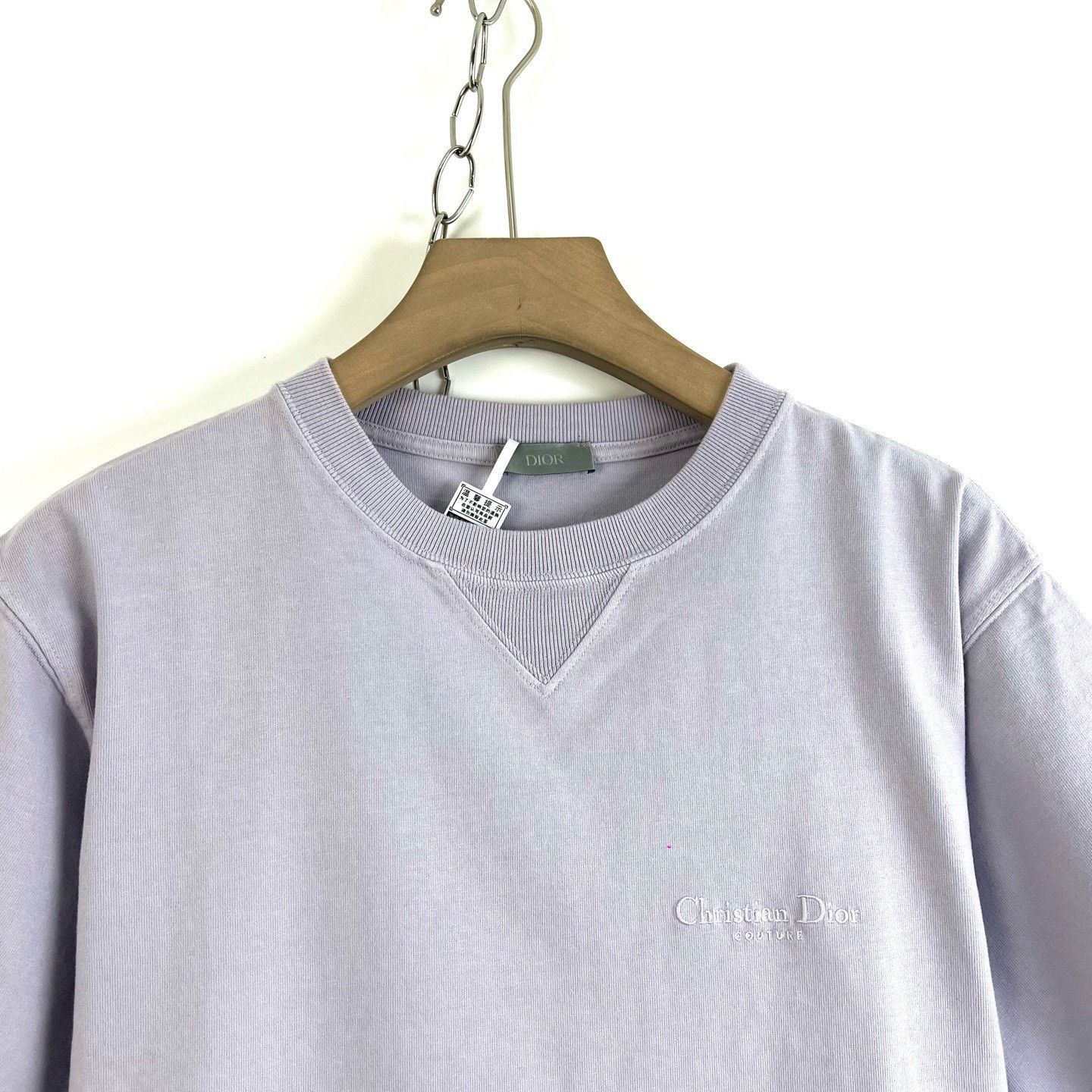Dior Dior Lavender Embroidered Logo T-shirt Size S / US 4 / IT 40 - 3 Thumbnail