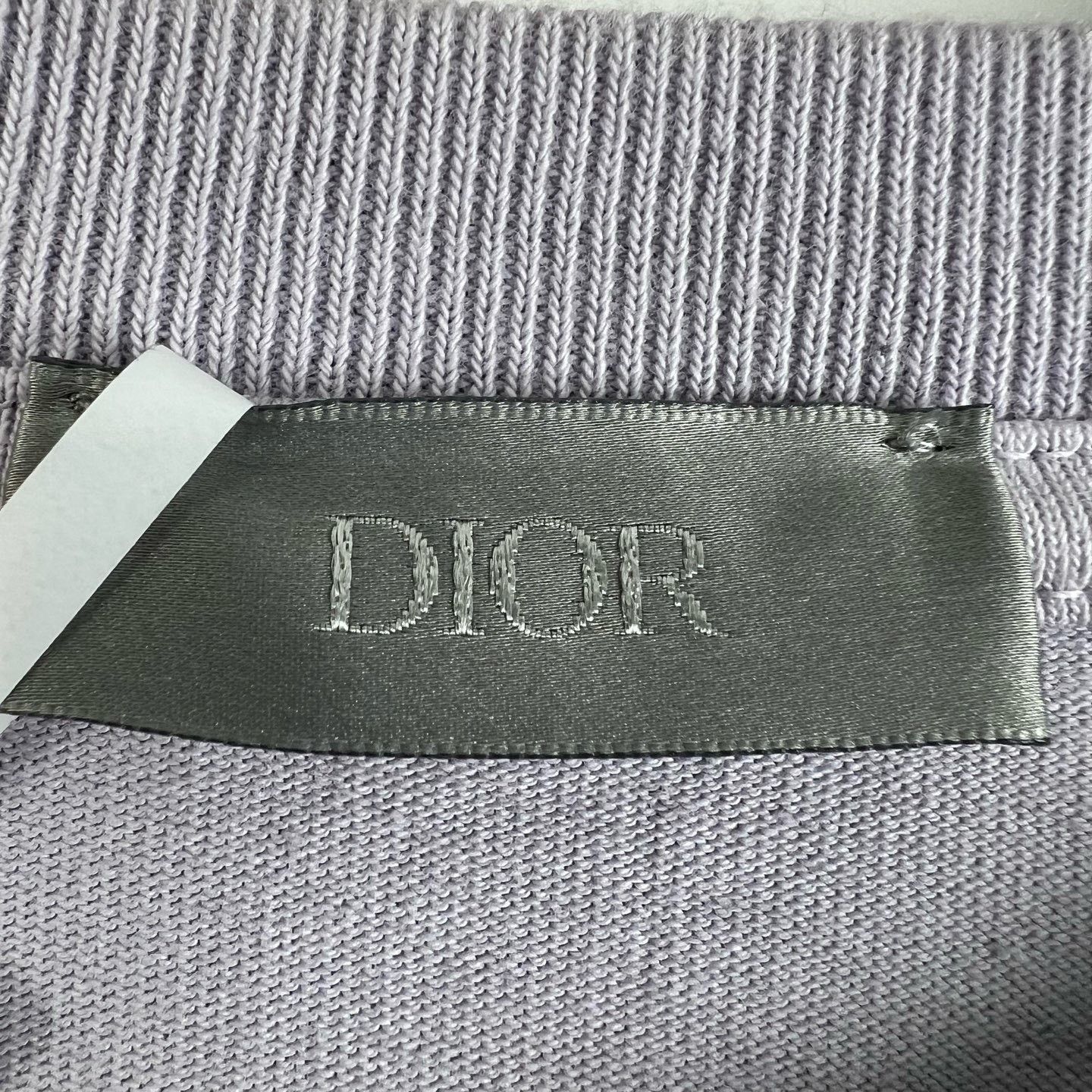 Dior Dior Lavender Embroidered Logo T-shirt Size S / US 4 / IT 40 - 4 Thumbnail