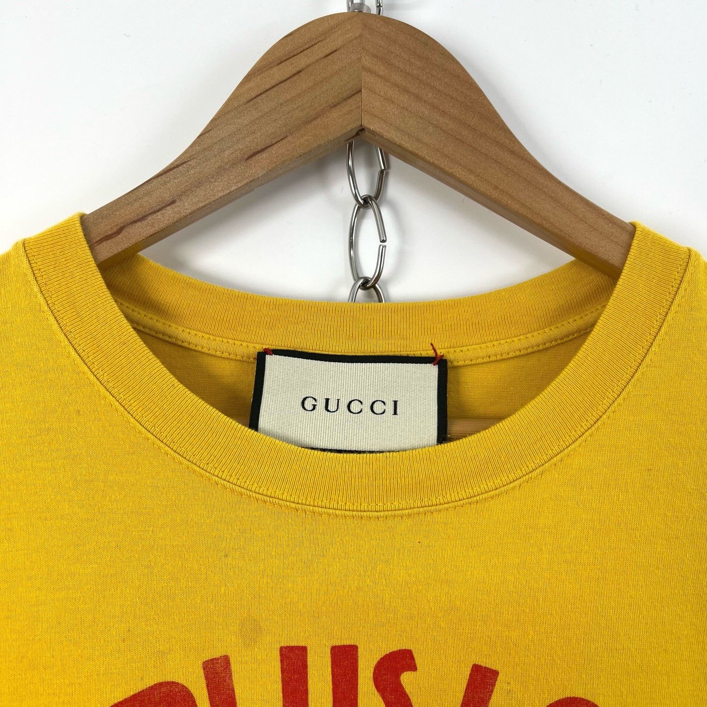 Gucci Gucci Yellow Anchor Print Short Sleeve Size M / US 6-8 / IT 42-44 - 3 Thumbnail