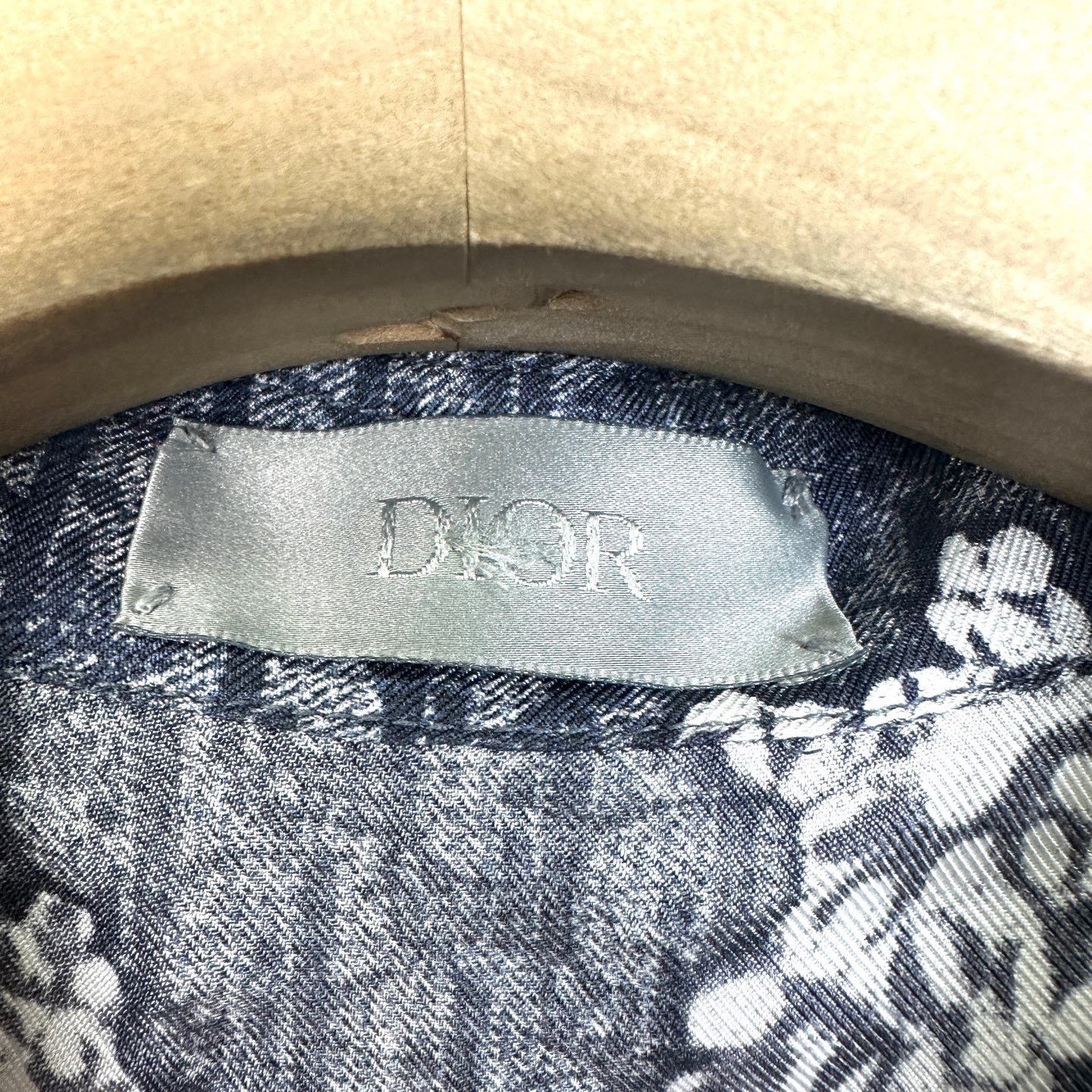 Dior DIOR x Denim Tears Silk Monogram Oversized Shirt Size US XL / EU 56 / 4 - 4 Thumbnail