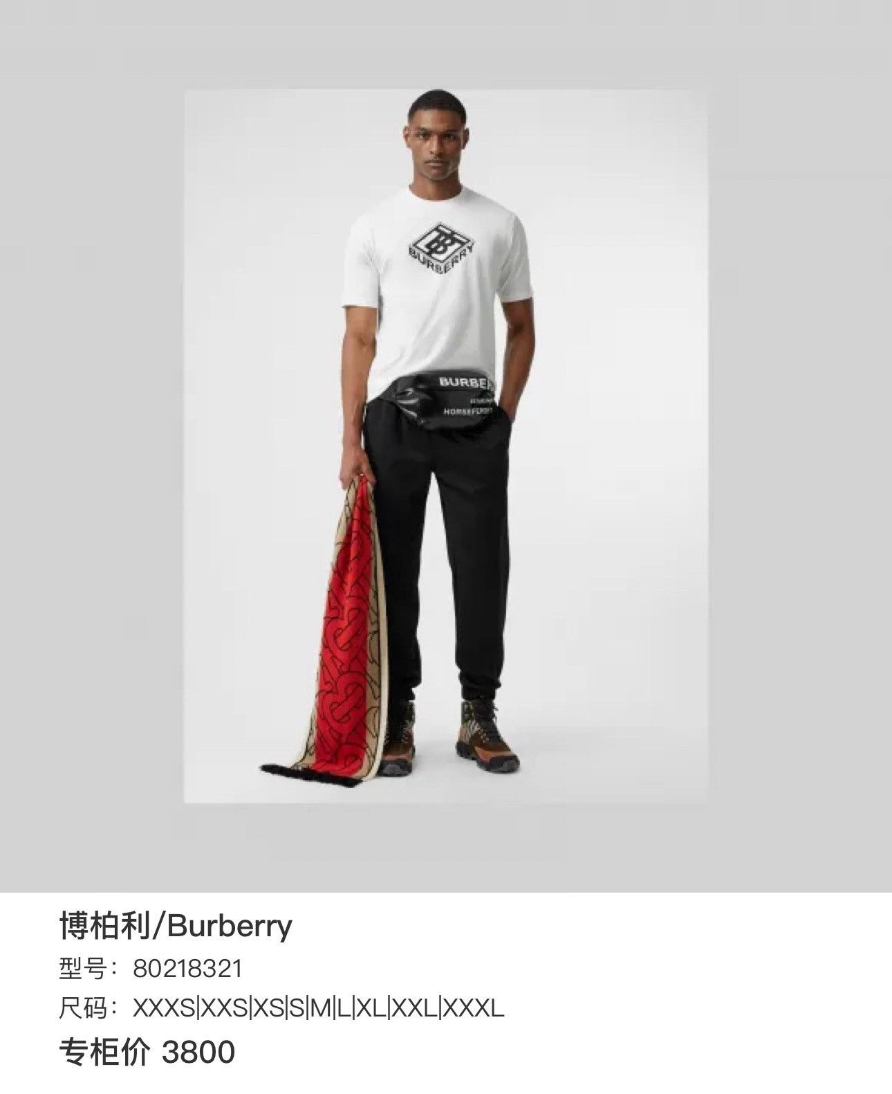 Burberry Burberry Classic Letter Logo Print Tee Size L / US 10 / IT 46 - 7 Thumbnail