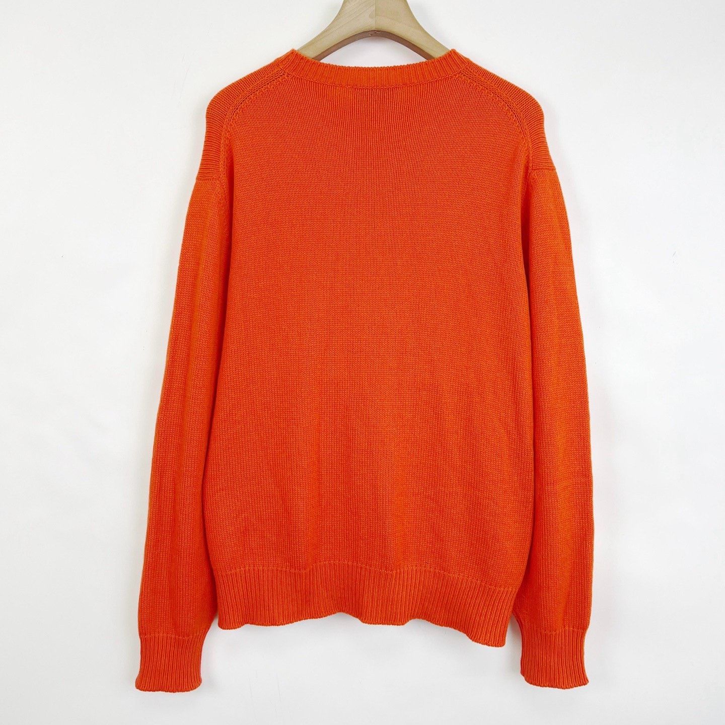 Prada Prada Orange Cashmere Knit Logo Sweater Size M / US 6-8 / IT 42-44 - 2 Thumbnail