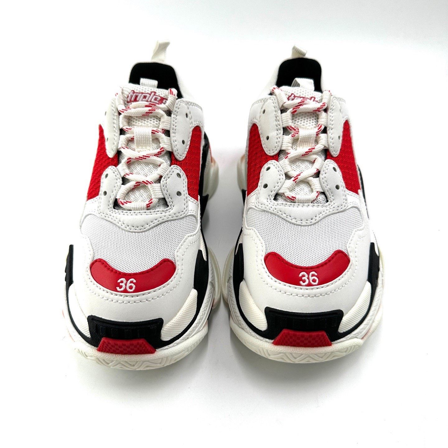 Balenciaga Balenciaga Triple Gray Red Women's Dad Shoes 36 Size US 5 / IT 35 - 3 Thumbnail