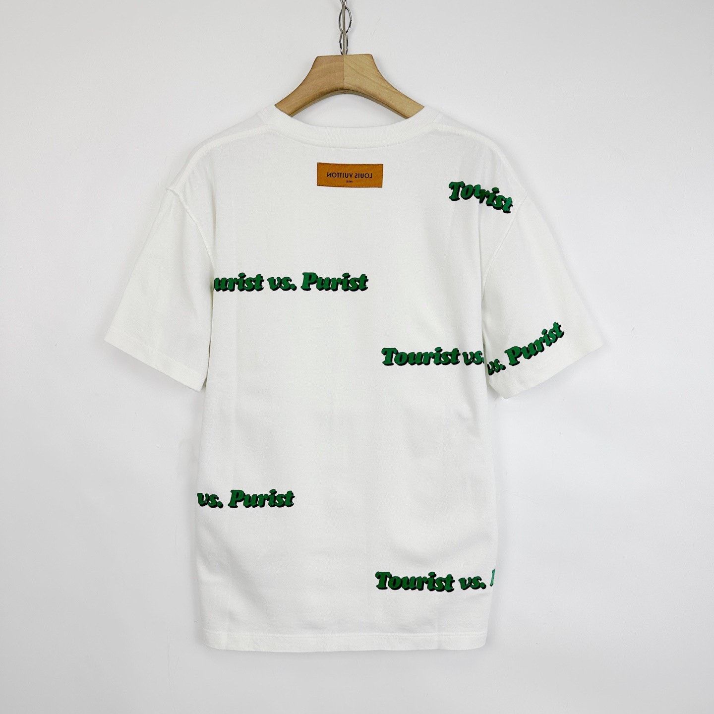 Louis Vuitton LV White Letter Print Crewneck T-shirt Size US L / EU 52-54 / 3 - 2 Thumbnail