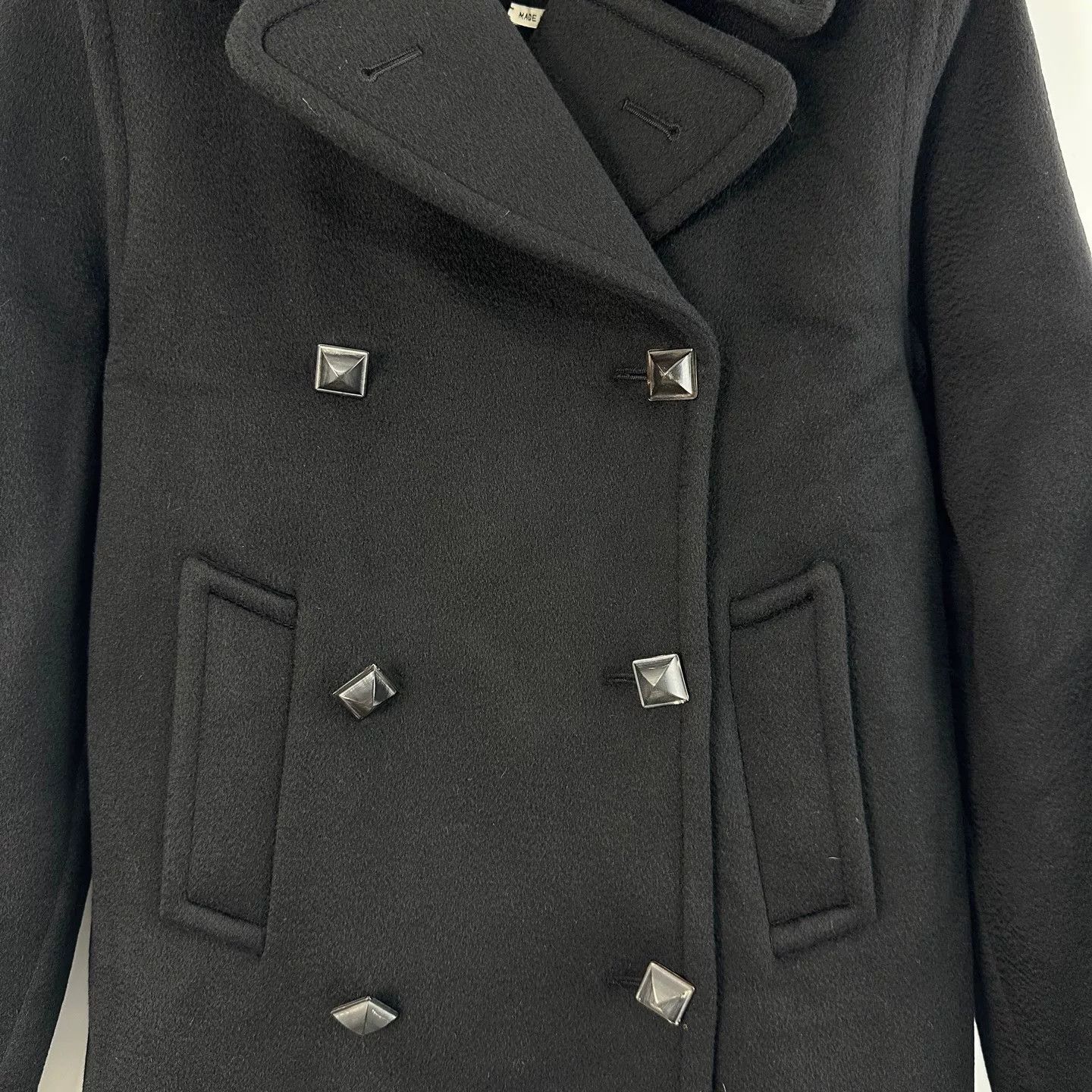 Hermes Hermes Women's Black Short Wool Cashmere Coat Size XS / US 0-2 / IT 36-38 - 5 Thumbnail