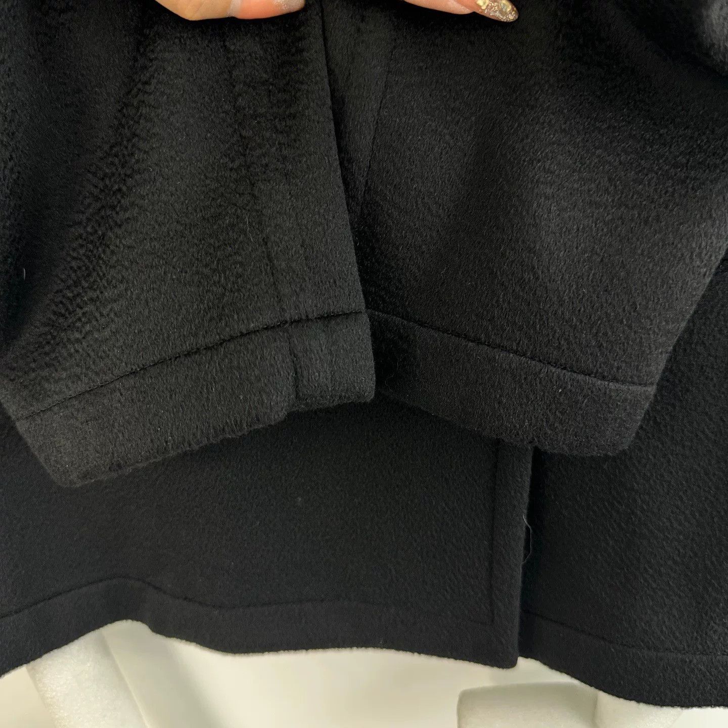 Hermes Hermes Women's Black Short Wool Cashmere Coat Size XS / US 0-2 / IT 36-38 - 6 Thumbnail