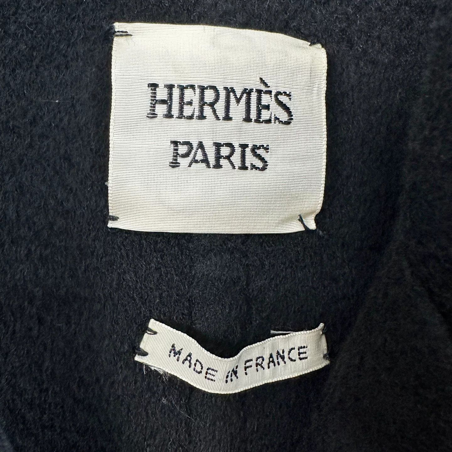 Hermes Hermes Women's Black Short Wool Cashmere Coat Size XS / US 0-2 / IT 36-38 - 4 Thumbnail