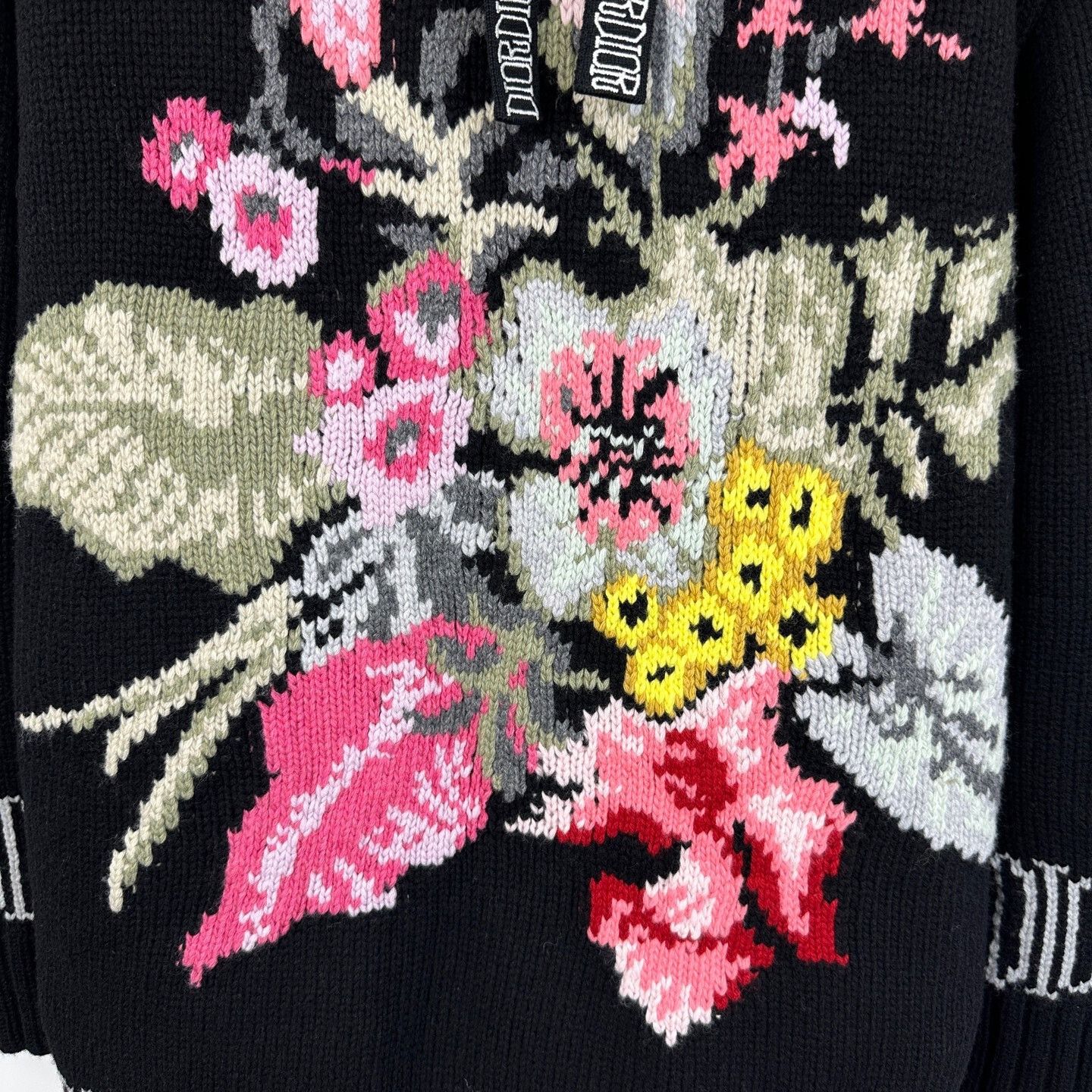 Dior Dior x Stussy Floral Wool Long Knit Sweater Size US XXS / EU 40 - 7 Thumbnail