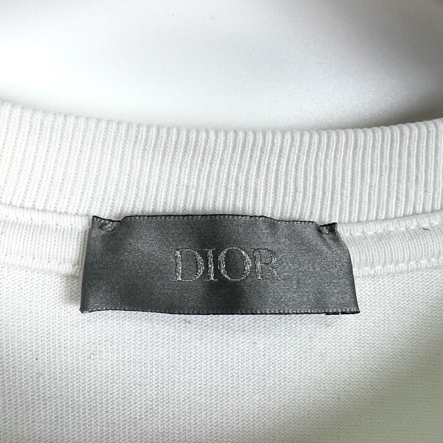Dior Dior White Embroidered Logo Loose T-shirt Size S / US 4 / IT 40 - 6 Thumbnail