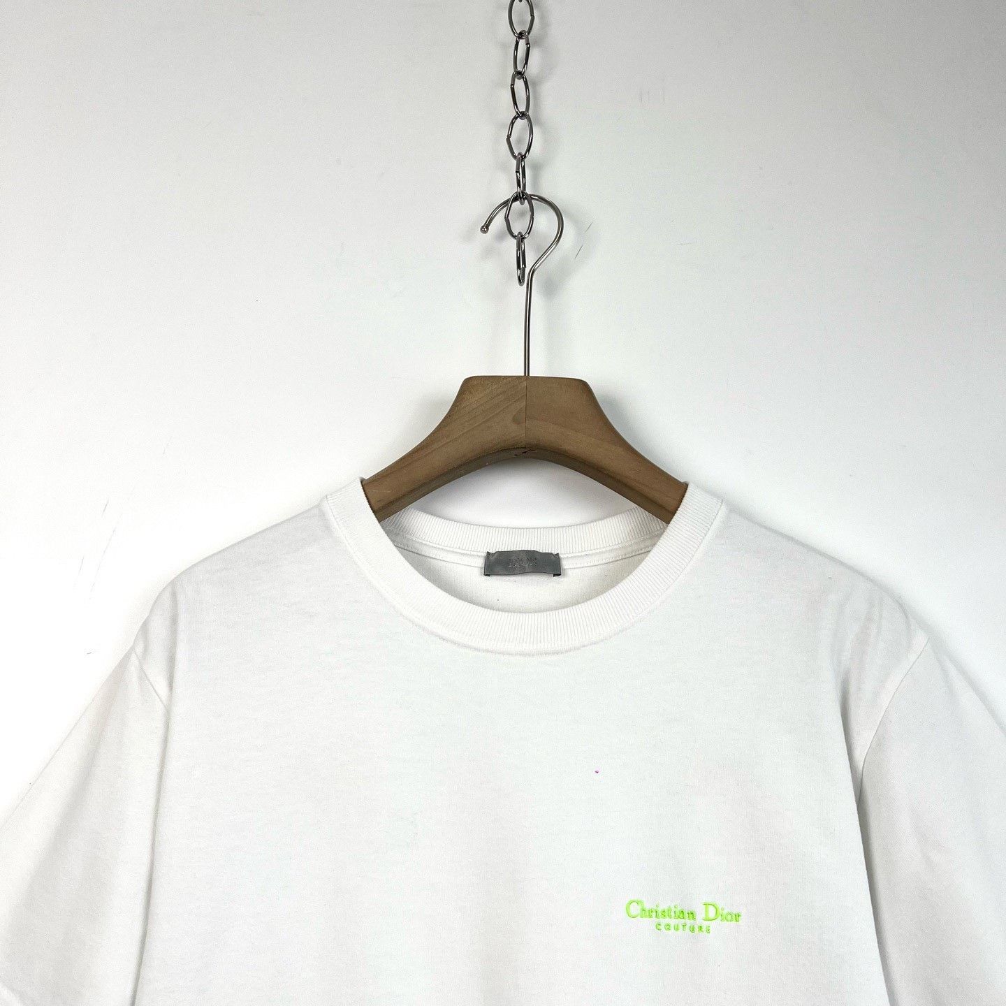 Dior Dior White Embroidered Logo Loose T-shirt Size S / US 4 / IT 40 - 3 Thumbnail