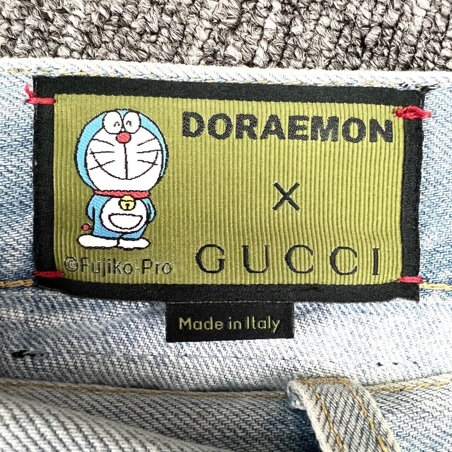 Gucci Gucci x Doraemon Blue Embroidery Denim Shorts Size 28" / US 6 / IT 42 - 7 Thumbnail