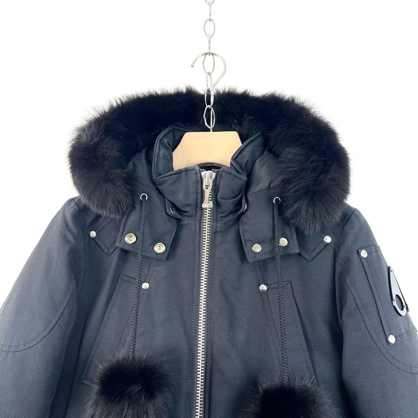 Moose Knuckles Moose Knuckles Black Pilot Down Jacket Size XS / US 0-2 / IT 36-38 - 3 Thumbnail
