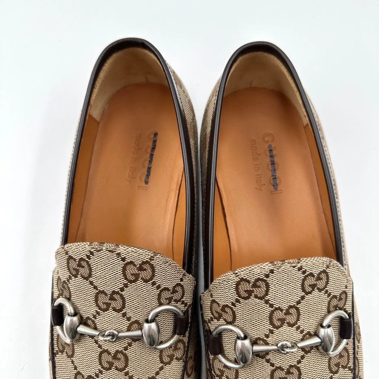 Gucci Gucci Monogram Round-Toe Loafers Size US 6 / EU 39 - 6 Thumbnail