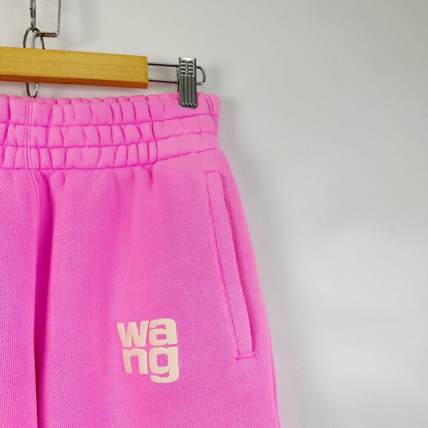 Alexander Wang Alexander Wang Pink Foam Logo Cuffed Sweatpants Size 22" - 4 Thumbnail