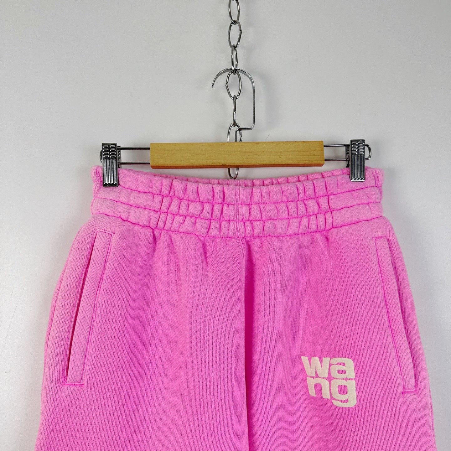 Alexander Wang Alexander Wang Pink Foam Logo Cuffed Sweatpants Size 22" - 3 Thumbnail